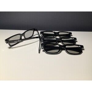 Real D 3D Glasses 4 Pairs Pre-owned Adult Size Movie Theater 3-D